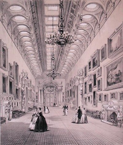 Die Bildergalerie, Buckingham Palace, graviert von C. Graf, ca. 1880 von Charlotte (after) Campbell