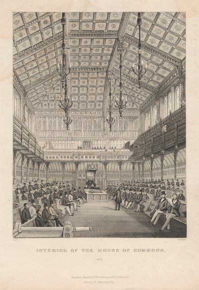 Innenansicht des House of Commons von Chavane