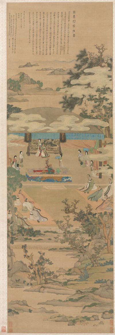 Lady Xuanwen gibt Anweisungen zu den Riten von Zhou von Chen Hongshou