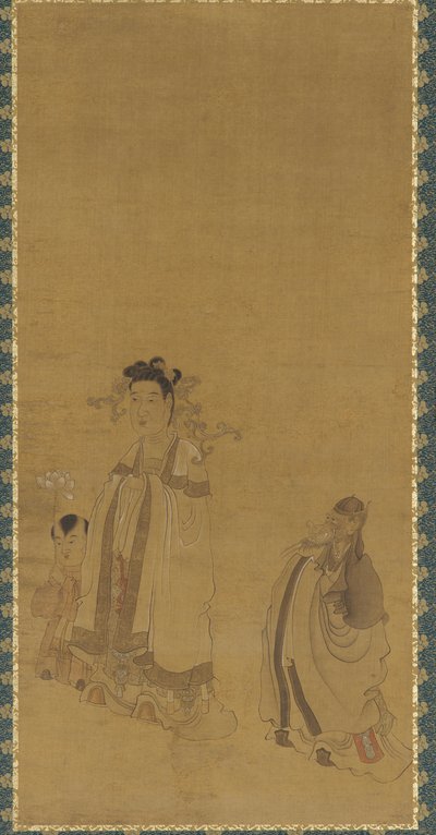 Der Drachenkönig verehrt den Buddha, Ming-Dynastie, frühes bis mittleres 17. Jahrhundert von Chen Hongshou
