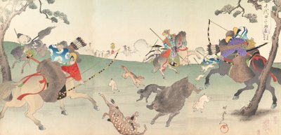 Chiyoda-Schloss-Album der Männer, 1897 von Chikanobu Yoshu