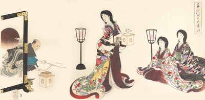 Chiyoda-Schloss Album der Frauen, 1895 von Chikanobu Yoshu