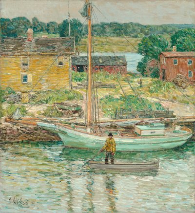 Austernschoner, Cos Cob von Childe Frederick Hassam