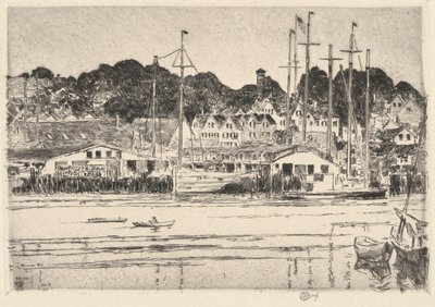 Gloucester, Innerer Hafen, 1919 von Childe Hassam