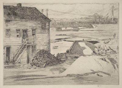 Ebbe, Cos Cob Brücke von Childe Hassam