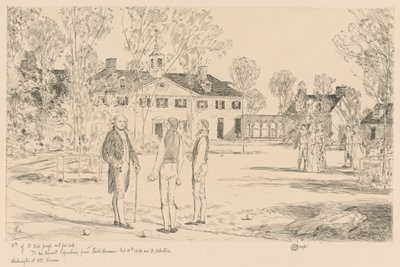 Washington in Mt. Vernon von Childe Hassam