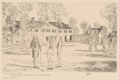 Washington in Mt. Vernon von Childe Hassam