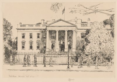 Weißes Haus, Washington, 1925 von Childe Hassam
