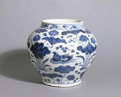 Guan-Topf, Yuan-Dynastie, Mitte des 14. Jahrhunderts von Chinese School