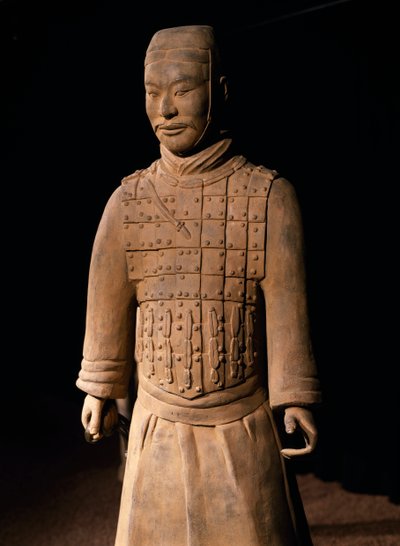 Terrakotta-Armee Krieger, Mausoleum von Kaiser Qin Shi Huang, 3. Jahrhundert v. Chr. (Foto) von Chinese School
