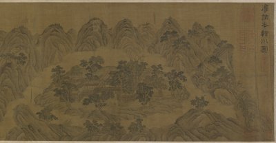 Die Wangchuan-Villa, Ming- oder Qing-Dynastie von Chinese School