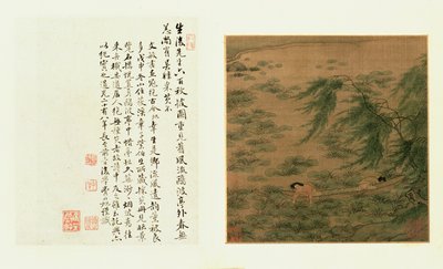 Zwei Mädchen sammeln Wasserkastanien von einem Boot von Chinese School