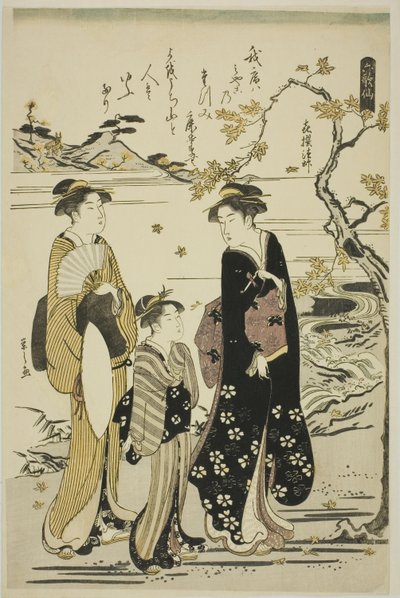 Der Priester Kisen, aus der Serie "Sechs unsterbliche Dichter (Rokkasen)" von Chobunsai Eishi