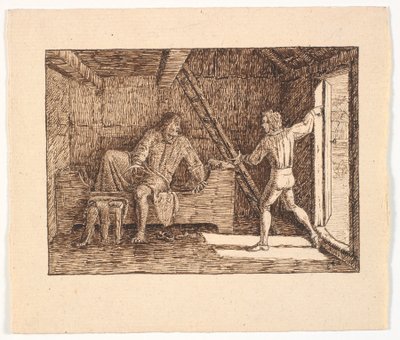 Illustration zu St. St. Blicher, Die drei Heiligenabende von Christen Dalsgaard
