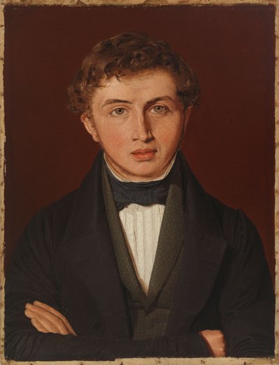 Porträt von Hans Peter Købke, dem Bruder des Künstlers von Christen Købke