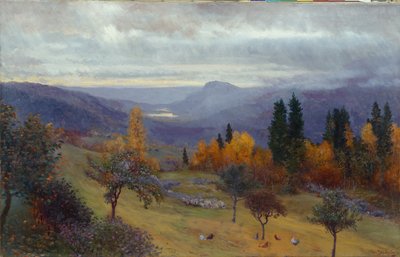 Herbst in meinem Garten von Christian Eriksen Skredsvig