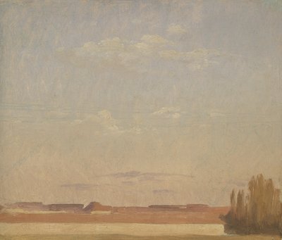 Ansicht der Dächer eines Dresdner Vororts von Christian Friedrich Gille