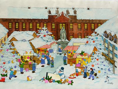Weihnachtsmarkt (Altstadt, Universität Erlangen) von Christian Kaempf
