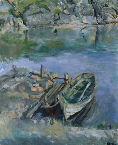Ruderboot mit Kai von Christian Krohg