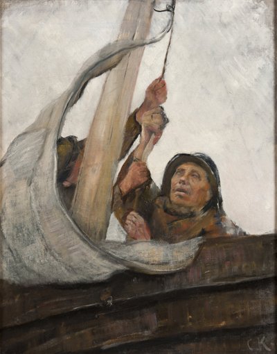 Segel setzen von Christian Krohg