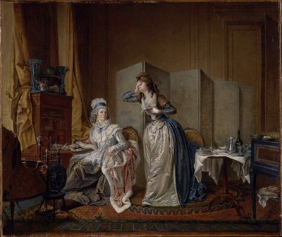 Die schlechte Nachricht, 1794 von Christian Marie Colin De La Biochaye
