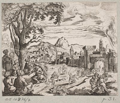 Illustration zu Adam Olearius, „Persianischer Rosenthal von einem Sinnreichen Poeten Schich Saadi [...]“, Schleswig 1660 von Christian Rothgiesser