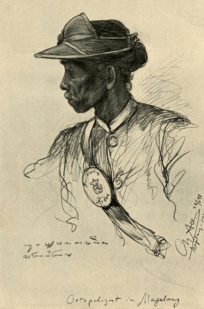 Polizist, Magalang, Java, 1898 von Christian Wilhelm Allers