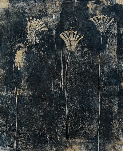 Teal Blumen von Christina Misuro