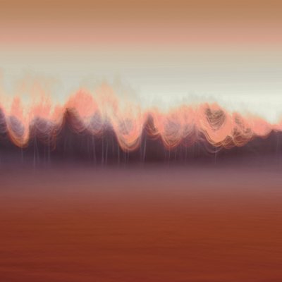 Warme abstrakte Landschaft von Christina Sillen