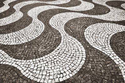 Welliges Kopfsteinpflaster-Muster von Christina Sillen