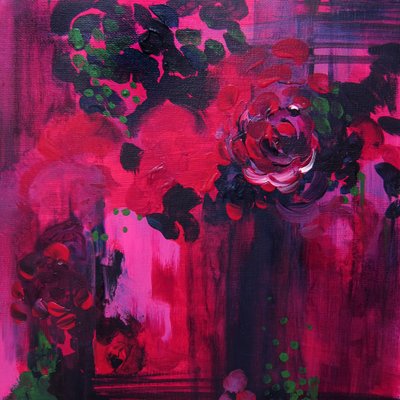 Lebhafte rosa Rosen von Christine Lindstrom