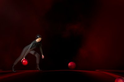 Futuristischer roter Ball von Christine von Diepenbroek