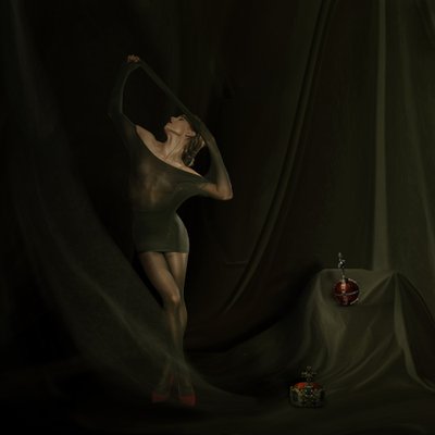 Zarte Stoffanmut von Christine von Diepenbroek