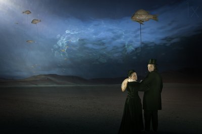 Surreal fliegender Fisch von Christine von Diepenbroek