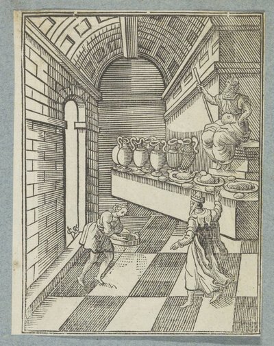 Daniel streut Asche auf den Tempelboden von Christoffel van Sichem (II)