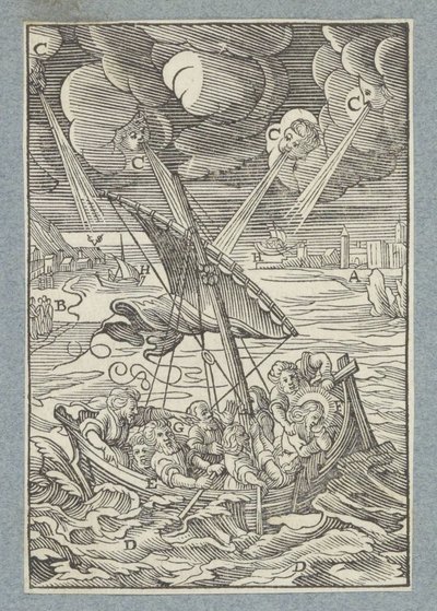 Sturm auf dem See Genezareth von Christoffel van Sichem (II)
