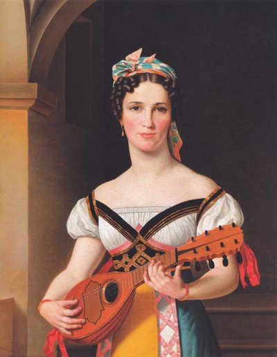 Die deutsche Sängerin Emilie Pohlmann als Preciosa von Christoffer Wilhelm Eckersberg