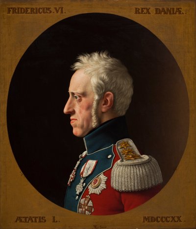 Porträt von Friedrich VI. von Dänemark von Christoffer Wilhelm Eckersberg