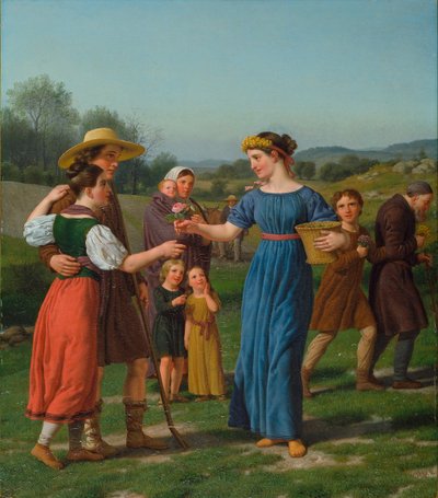 "Das Mädchen aus der Ferne" aus dem Gedicht von Schiller von Christoffer Wilhelm Eckersberg
