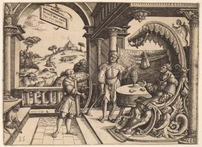 David spielt die Harfe vor Saul von Christoph Bockstorfer
