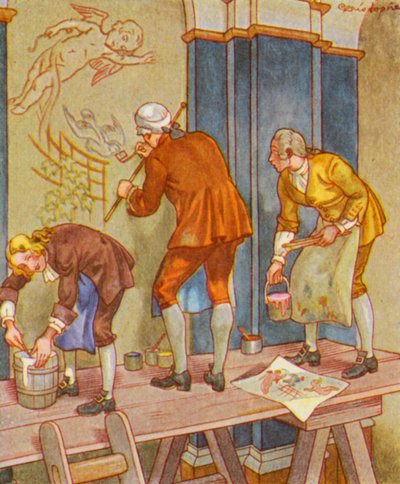 Dekorationsmaler von Christophe (1856 1945)