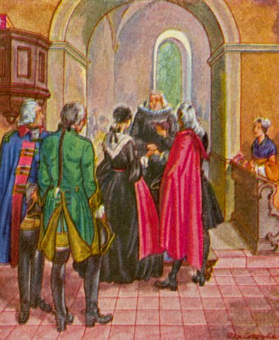 Bürgertrauung in Augsburg von Christophe (1856 1945)
