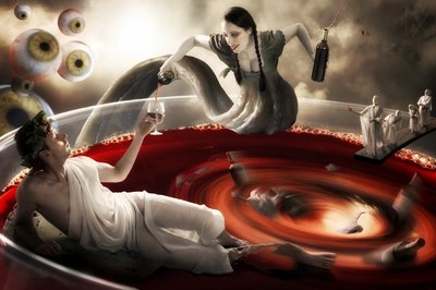 Dunkle Wein-Fantasie von Christophe Kiciak