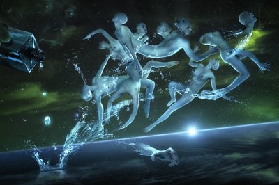 Flüssige Träume im Weltraum von Christophe Kiciak