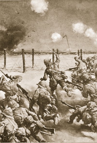 Die 2. Dorsets bei Kut-el-Amara, Angriff auf die türkischen Redouten von Christopher Clark