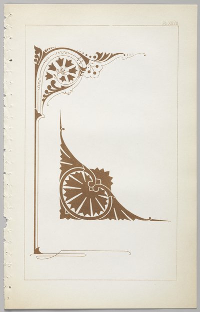 Die Kunst des dekorativen Designs: mit einem Anhang, der die Stunden des Tages angibt, zu denen Blumen öffnen, veröffentlicht von Day & Son, London, 1862 von Christopher Dresser