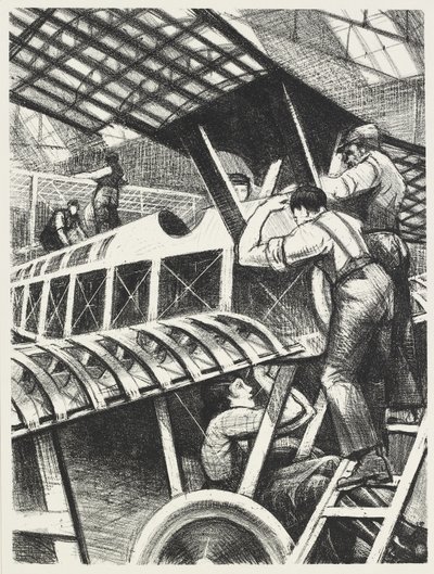 Teile zusammenbauen, 1917 von Christopher Richard Wynne Nevinson