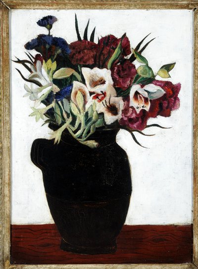 Blumen in einem schwarzen Krug von Christopher Wood