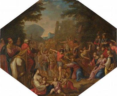 Weg nach Golgatha von Circle of Claude Déruet
