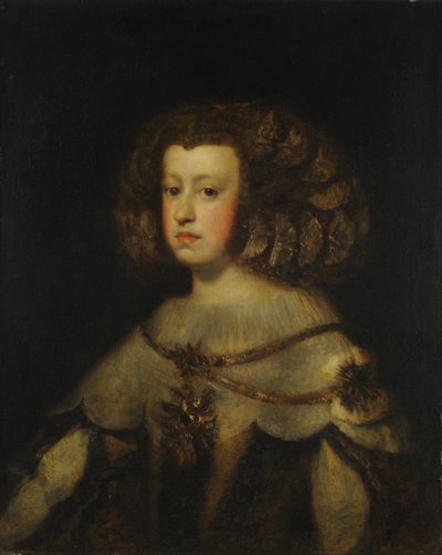 Porträt der Infantin Maria Teresa von Spanien von Circle of Diego Velázquez